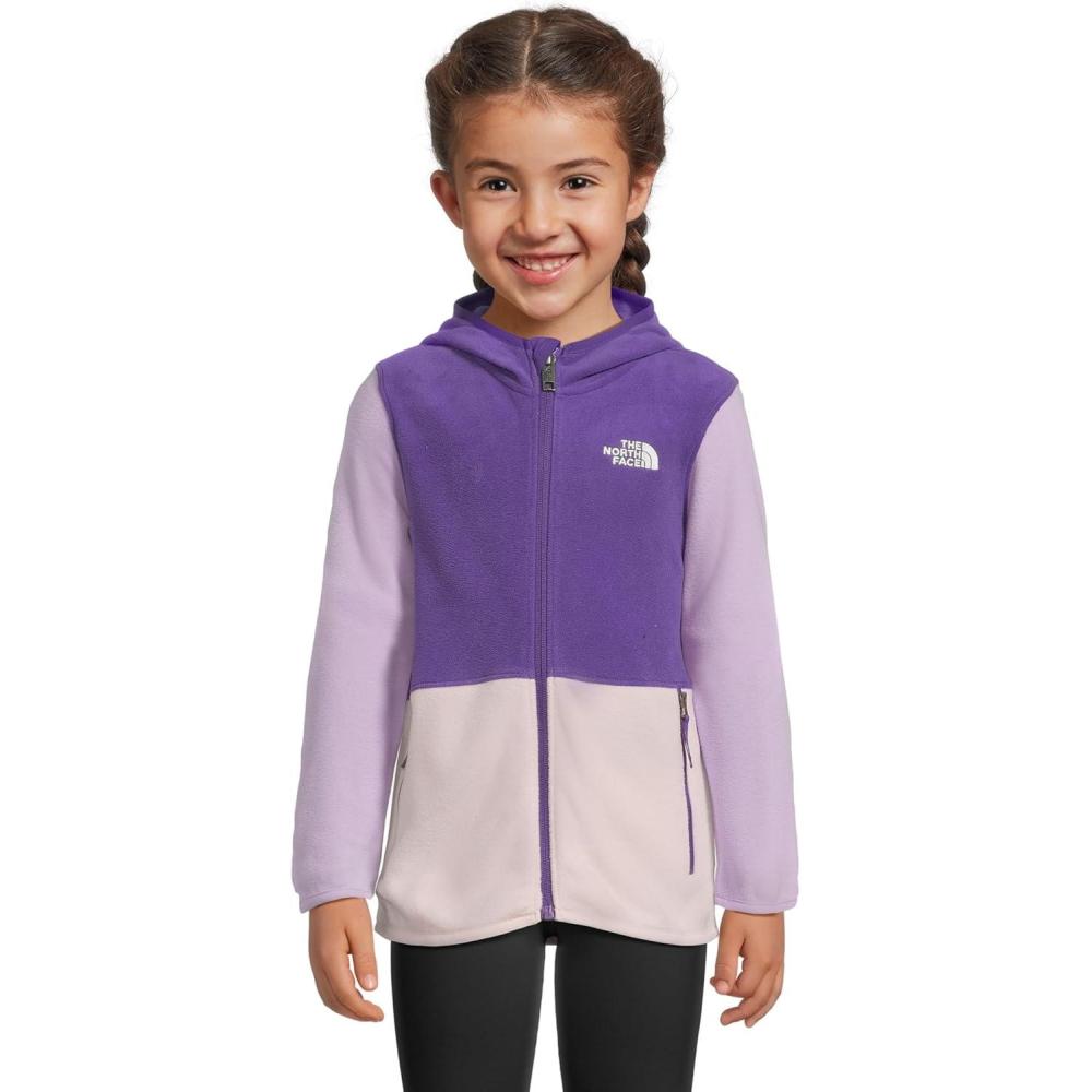 imageThe North Face unisexbaby Glacier Lightweight Full Zip Hooded JacketPeak PurpleLite LilacPale Blossom