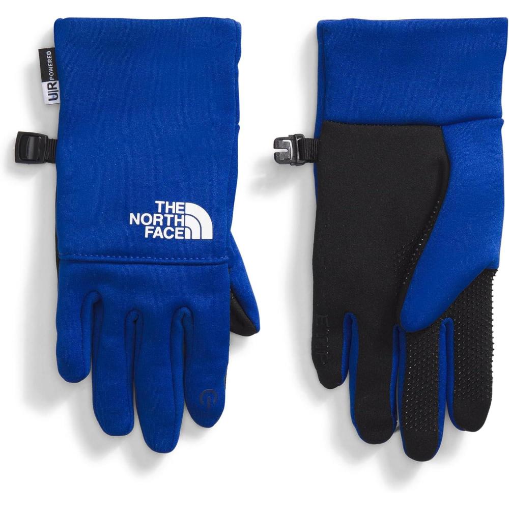 imageThe North Face unisexbaby Recycled Etip Glove  Touchscreen Compatible Silicone Gripper Dots Stretchy Fleece LiningTnf Blue