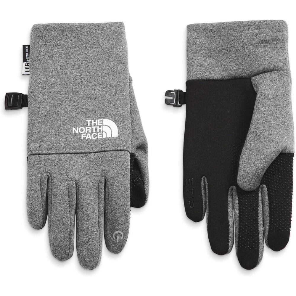 imageThe North Face unisexbaby Recycled Etip Glove Touchscreen Compatible Silicone Gripper Dots Stretchy Fleece LiningTnf Medium Grey Heather