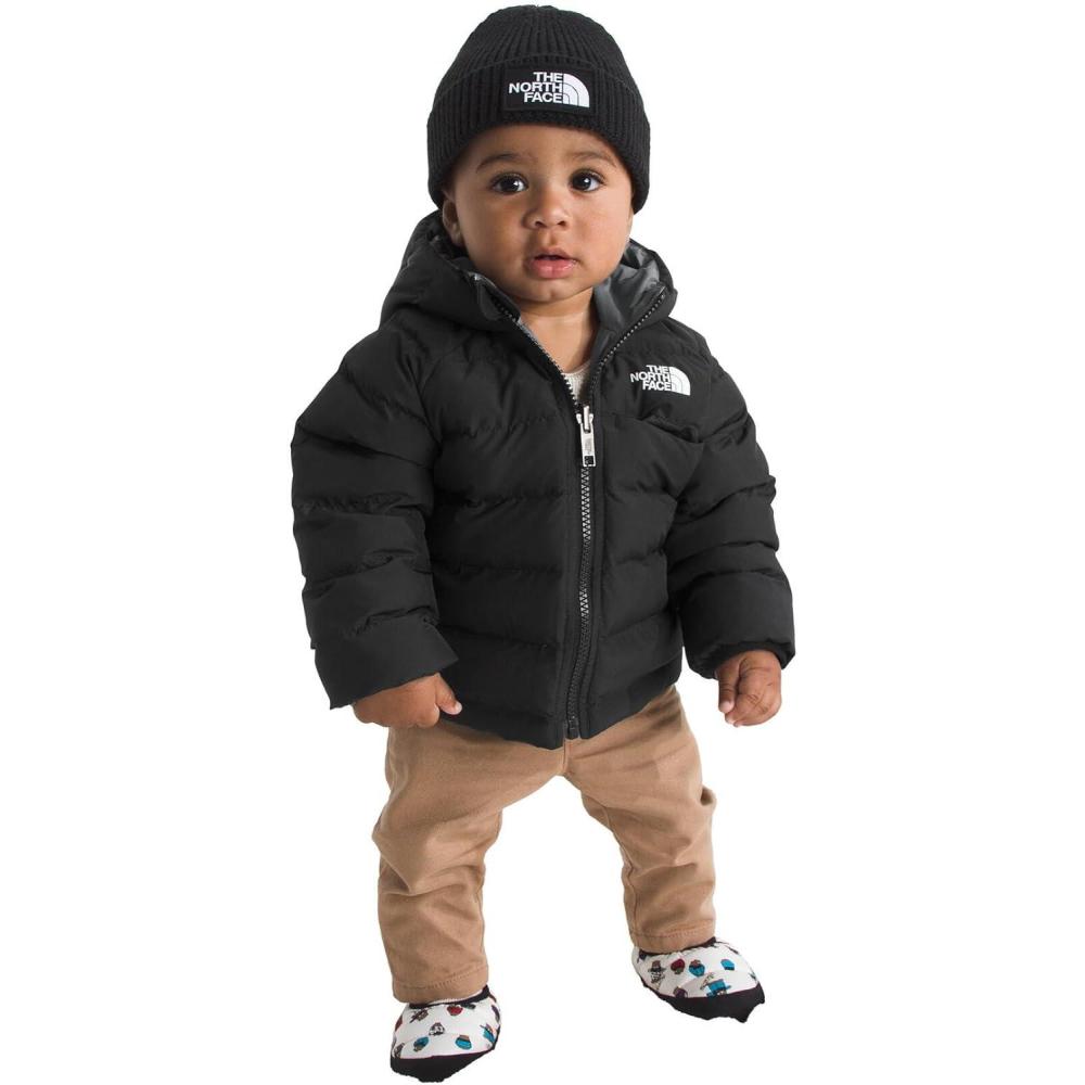 imageThe North Face unisexbaby Reversible Perrito Hooded JacketTnf BlackSmoked Pearl