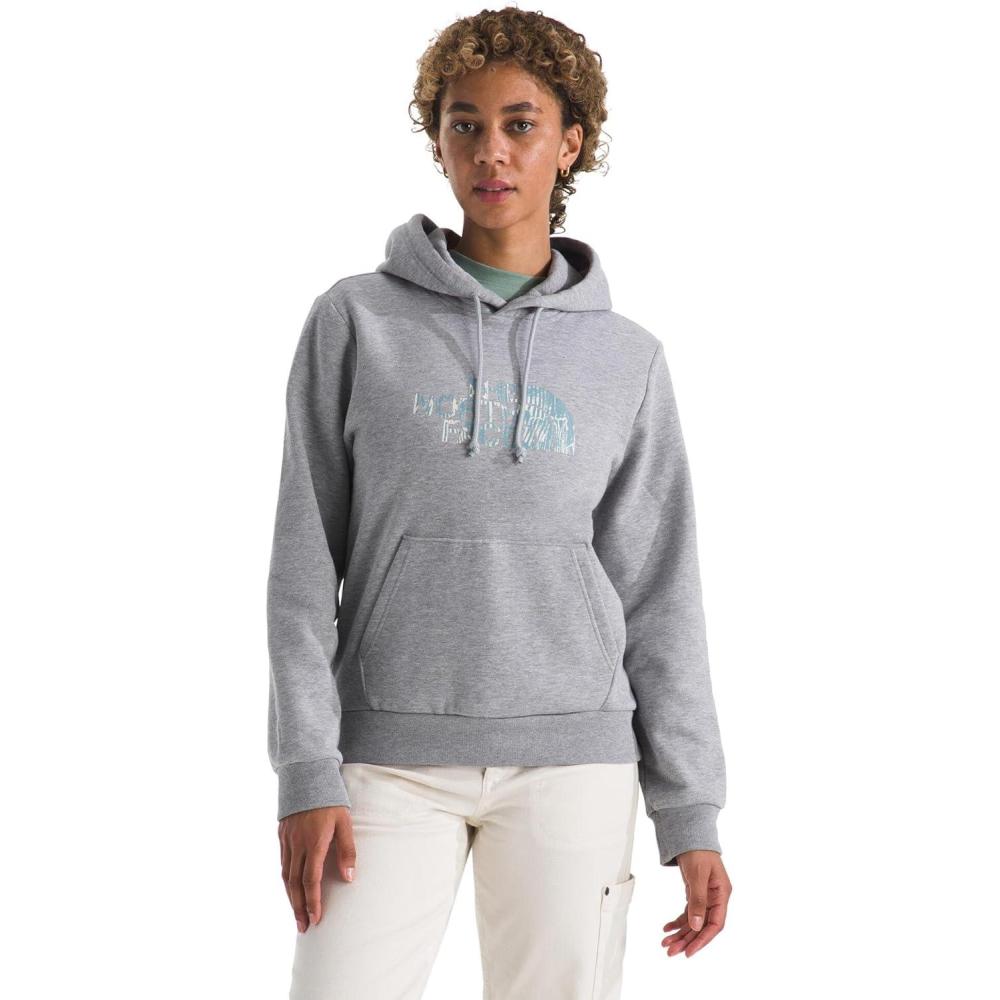 imageThe North Face womens Evolution Regenerative Ink Half Dome Hoodie 2 Piece Hood With Drawcord Kangaroo Hand PocketTnf Pale Grey Heather