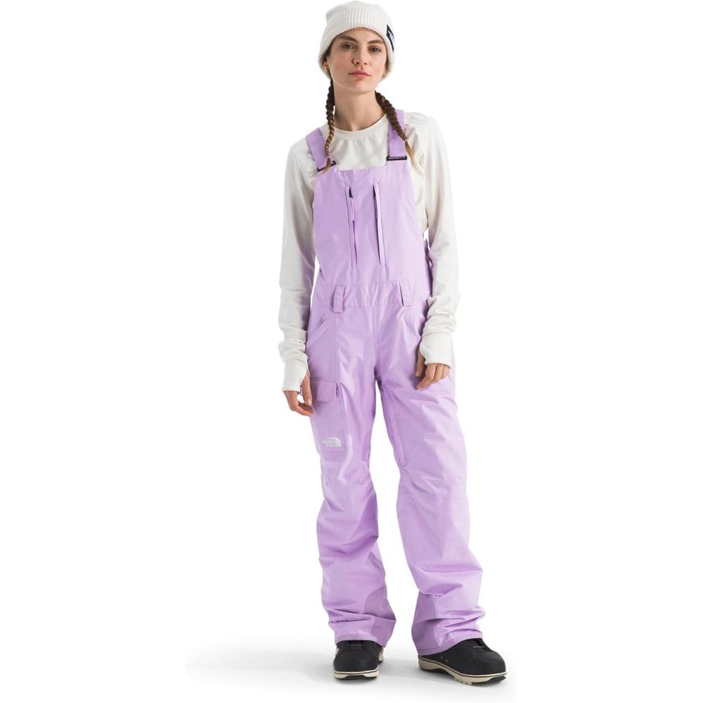 imageThe North Face womens Freedom Bib Standard ampamp Plus Size Waterproof Builtin Gaiter Mesh Lined BreathabitlityLite Lilac
