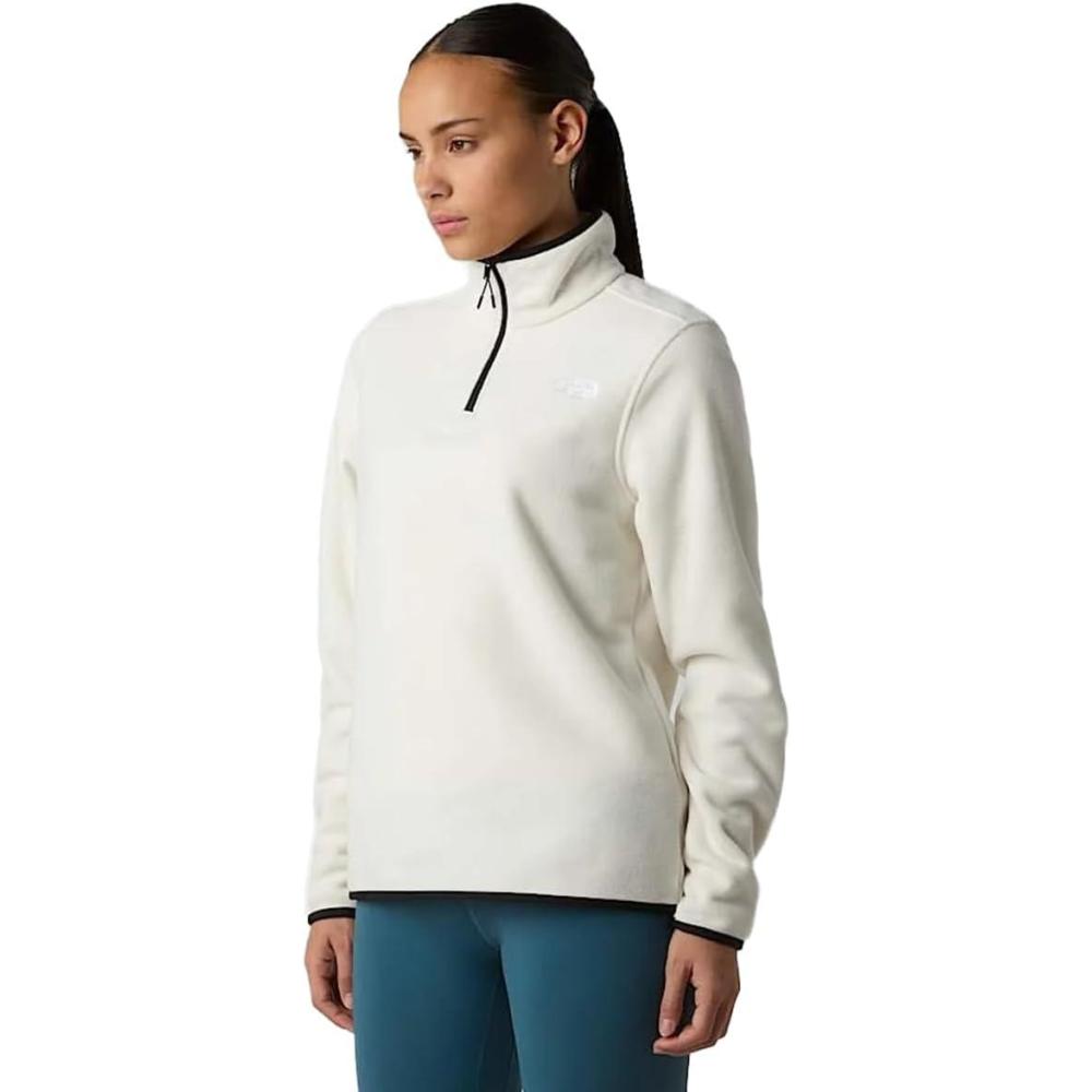 imageThe North Face womens Glacier Fleece Quarter Zip JacketWhite Dune