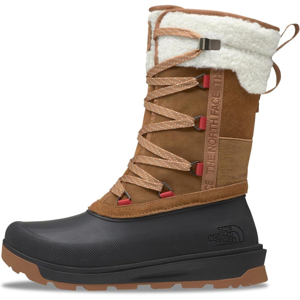 imageThe North Face womens Shellista V Mid Insulated Waterproof Snow BootTimber TanTnf Black