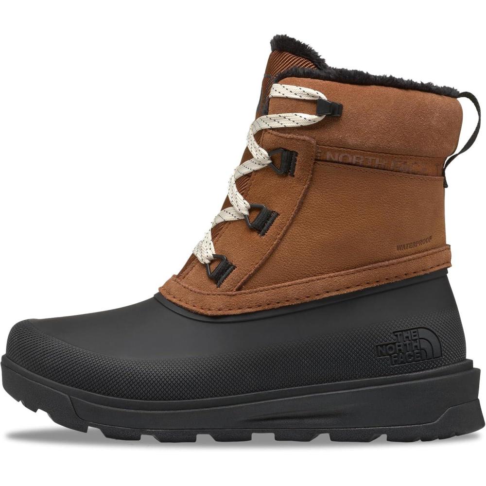 imageThe North Face womens Shellista V Shorty Waterproof Snow Boot Stylish Winter Boot With 45mm LugsBurnt UmberTnf Black