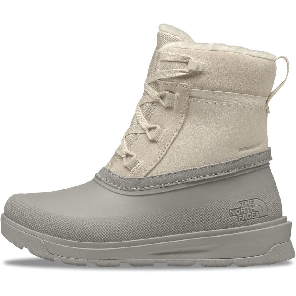 imageThe North Face womens Shellista V Shorty Waterproof Snow Boot Stylish Winter Boot With 45mm LugsWhite DuneSoapstone
