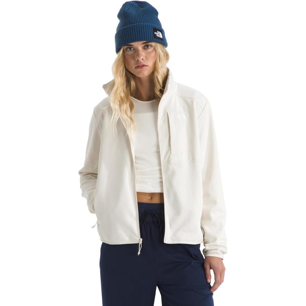imageThe North Face womens Tnf Performance Fleece Full Zip JacketWhite Dune
