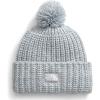 imageTHE NORTH FACE Cozy Chunky Cabin Beanie  Deep Fit Cuffed Winter Hat for Men ampamp Women Removable Pom ampamp Textured Cable DetailHigh Rise GreySmoked PearlTnf White