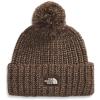 imageTHE NORTH FACE Cozy Chunky Cabin Beanie  Deep Fit Cuffed Winter Hat for Men ampamp Women Removable Pom ampamp Textured Cable DetailSmokey BrownBurnt UmberWhite DuneUtility Brown