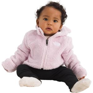 THE NORTH FACE Baby Campshire Full Zip Hoodie | Cozy Fleece Winter Jacket for Toddlers, With Mittens & Attached Bear Ear Hood(Pale Blossom)