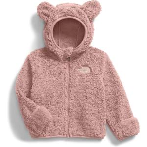 THE NORTH FACE Baby Campshire Full Zip Hoodie | Cozy Fleece Winter Jacket for Toddlers, With Mittens & Attached Bear Ear Hood(Pink Moss)