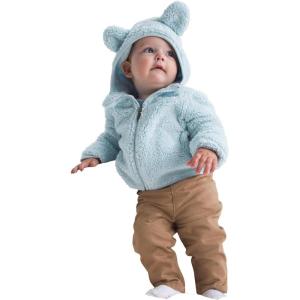 THE NORTH FACE Baby Campshire Full Zip Hoodie | Cozy Fleece Winter Jacket for Toddlers, With Mittens & Attached Bear Ear Hood(Polar Haze)