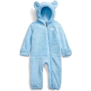 THE NORTH FACE Baby Campshire One-piece | Cozy Fleece Winter Onesie, With Mittens, Booties & Attached Bear Ear Hood(Cornflower)