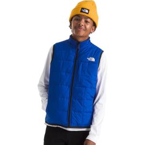 THE NORTH FACE Boys Reversible Shasta Vest | Midweight Puffer Vest With Synthetic Insulation, Fleece Lining & Water Repellent(Tnf Blue)