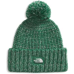 THE NORTH FACE Cozy Chunky Cabin Beanie | Deep Fit, Cuffed Winter Hat for Men & Women, Removable Pom & Textured Cable Detail(Evergreen/Hunter Green/White Dune/Slate Moss)