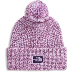 THE NORTH FACE Cozy Chunky Cabin Beanie | Deep Fit, Cuffed Winter Hat for Men & Women, Removable Pom & Textured Cable Detail(Lite Lilac/Peak Purple/Eternal Purple/Tnf Red)