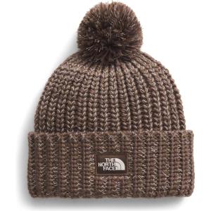 THE NORTH FACE Cozy Chunky Cabin Beanie | Deep Fit, Cuffed Winter Hat for Men & Women, Removable Pom & Textured Cable Detail(Smokey Brown/Utility Brown/Demitasse Brown/White Dune)