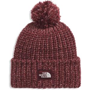 THE NORTH FACE Cozy Chunky Cabin Beanie | Deep Fit, Cuffed Winter Hat for Men & Women, Removable Pom & Textured Cable Detail(Sumac/Cardinal Red/Mars Dust/White Dune)