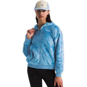 THE NORTH FACE Girls’ Osito Full Zip Hoodie | Fleece Hooded Jacket With Hand Pockets & Durable Ribbed Collar(Dark Cornflower)