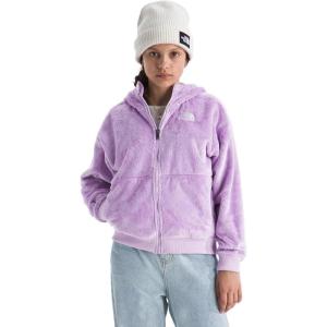 THE NORTH FACE Girls’ Osito Full Zip Hoodie | Fleece Hooded Jacket With Hand Pockets & Durable Ribbed Collar(Lite Lilac)
