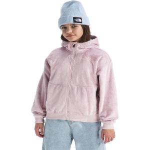 THE NORTH FACE Girls’ Osito Full Zip Hoodie | Fleece Hooded Jacket With Hand Pockets & Durable Ribbed Collar(Pale Blossom)