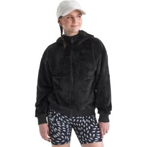 THE NORTH FACE Girls’ Osito Full Zip Hoodie | Fleece Hooded Jacket With Hand Pockets & Durable Ribbed Collar(Tnf Black)