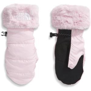 THE NORTH FACE Girls Shasta Mitt | Touchscreen Compatible, Water Repellent, Moisture Wicking, Wind Resistant, Fleece Lining(Pale Blossom)