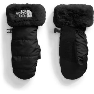THE NORTH FACE Girls Shasta Mitt | Touchscreen Compatible, Water Repellent, Moisture Wicking, Wind Resistant, Fleece Lining(Tnf Black/ Tnf Black)