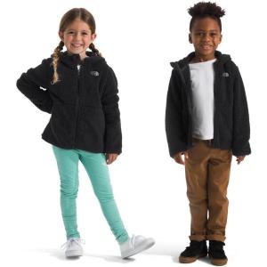 THE NORTH FACE Kids’ Campshire Full Zip Hoodie | Cozy Fleece Winter Jacket, Open Hand Pockets & Attached Hood With Bear Ears(Tnf Black)