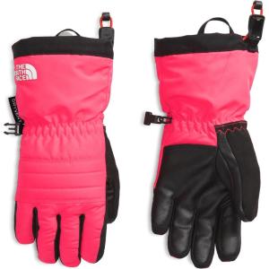 THE NORTH FACE Kids’ Montana Insulated Ski Glove | Touchscreen Compatible, Water & Wind Resistant, Fleece Lined, Pairing Clip(Radiant Poppy)