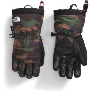 THE NORTH FACE Kids’ Montana Insulated Ski Glove | Touchscreen Compatible, Water & Wind Resistant, Fleece Lined, Pairing Clip(TNF Black TNF Camo Print)