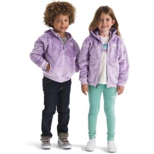 THE NORTH FACE Kids’ Osito Full Zip Fleece Hoodie | Recycled Polyester Fleece Jacket With Ribbed Cuffs & Hem(Lite Lilac)