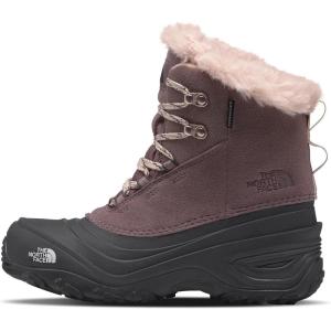 THE NORTH FACE Kids’ Shellista Lace V Insulated Waterproof Snow Boot | Seam-sealed Durable Boot(Fawn Grey/Asphalt Grey)