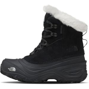THE NORTH FACE Kids’ Shellista Lace V Insulated Waterproof Snow Boot | Seam-sealed Durable Boot(Tnf Black/Tnf Black)