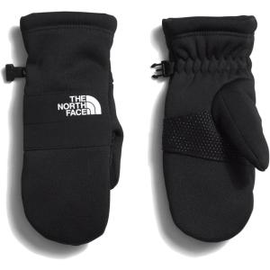 THE NORTH FACE Kids’ Sierra Etip Mitt | Touchscreen Compatible Winter Mittens, Webbing Pull at Cuffs for Easy on/Off(Tnf Black)