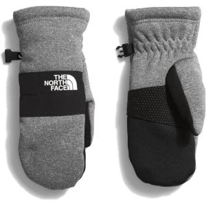 THE NORTH FACE Kids’ Sierra Etip Mitt | Touchscreen Compatible Winter Mittens, Webbing Pull at Cuffs for Easy on/Off(Tnf Medium Grey Heather)