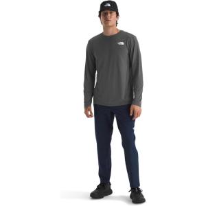 THE NORTH FACE Men’s 24/7 Long-sleeve Tee | Lightweight Athletic Shirt With Moisture Wicking Flashdry Technology(Anthracite Grey)