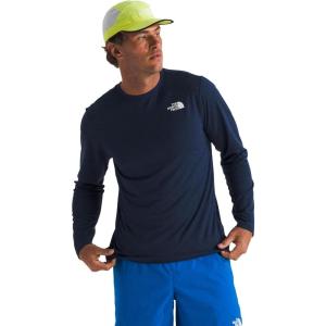 THE NORTH FACE Men’s 24/7 Long-sleeve Tee | Lightweight Athletic Shirt With Moisture Wicking Flashdry Technology(Summit Navy Dark Heather)