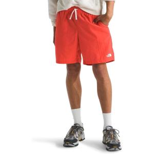 THE NORTH FACE Men’s Action Shorts 2.0 | Lightweight & Breathable Nylon Shorts With Flashdry Technology & Adjustable Drawcord(Crimson Orange)