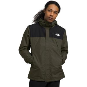 THE NORTH FACE Men’s Antora Triclimate Jacket | Waterproof Shell, Warm Inner Fleece Layer, Adjustable 3 Piece Hood(New Taupe Green/Tnf Black-npf)
