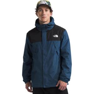 THE NORTH FACE Men’s Antora Triclimate Jacket | Waterproof Shell, Warm Inner Fleece Layer, Adjustable 3 Piece Hood(Shady Blue/Tnf Black-npf)