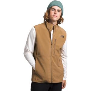 THE NORTH FACE Men’s Apex Bionic 3 Windproof Vest | Water & Wind Resistant Softshell With Zippered Pockets, Adjustable Hem(Utility Brown-npf)