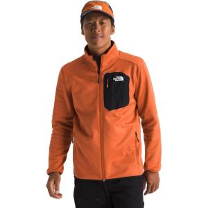 THE NORTH FACE Men’s Crest Full Zip Jacket | Water Repellent Fleece Coat, Double Layer Stand Collar & Zip Hand Pockets(Iron Bronze/Tnf Black)