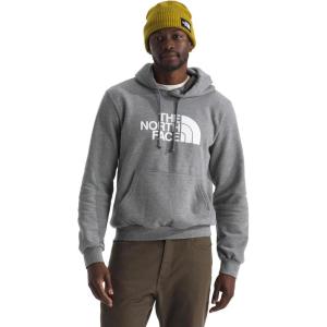 THE NORTH FACE Men’s Evolution Half Dome Hoodie | Sweatshirt with 2 Piece Hood, Adjustable Drawcord, Kangaroo Hand Pocket(Tnf Mid Grey Heather)