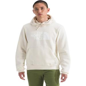 THE NORTH FACE Men’s Evolution Half Dome Hoodie | Sweatshirt with 2 Piece Hood, Adjustable Drawcord, Kangaroo Hand Pocket(White Dune)