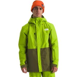 THE NORTH FACE Men’s Freedom Insulated Jacket | Winter Coat With Water Repellent Finish, Helmet Compatible Hood & Zip Pockets(Meadow Grass/Forest Olive)