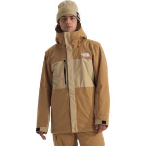 THE NORTH FACE Men’s Freedom Insulated Jacket | Winter Coat With Water Repellent Finish, Helmet Compatible Hood & Zip Pockets(Utility Brown/Khaki Stone)