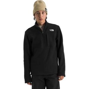 THE NORTH FACE Men’s Gordon Lyons Quarter Zip Jacket | Cold Weather Top with Chest Pocket(Tnf Black Heather)