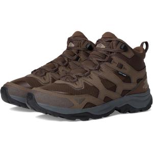 THE NORTH FACE Men’s Hedgehog 3 Mid Waterproof Hiking Boot | Ripstop Leather Upper, Rubber Outsole(Smokey Brown/Demitasse Brown)
