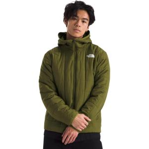 THE NORTH FACE Men’s Junction Insulated Hoodie | Water Resistant With Heatseeker Insulation, 3-piece Hood & Zip Pockets(Forest Olive)